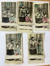 CPA Lot 11 Antique Postcards Children Confessions Sins 1909 picture