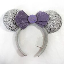 Disney 100th 100 Years Anniversary Platinum Celebration Minnie Headband Ears picture