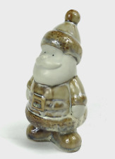 Vintage Santa Clause Figurine Ceramic Christmas Brownish Color   hd2- picture