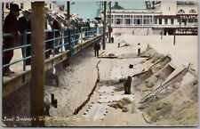Sand Sculptor's Work Atlantic City New Jersey 1911 Postcard Z367 picture