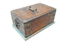 Vintage Wooden Handcrafted Indian Shaving Box Barber Box multi Purpose beautiful picture