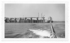 Vintage Picture of View From The Back of Boat Black & White Boating Photography picture