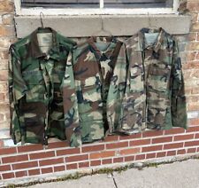 Lot Of 3 US Army NATO Woodland Camo BDU Shirt Regular Med Tunic Jacket Military picture