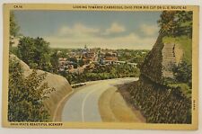 Vintage Postcard, US Route 40 looking towards Cambridge, Ohio picture