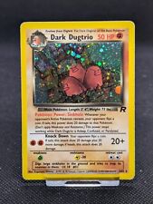 Dark Dugtrio 6/82 Holo Team Rocket Pokemon WOTC SWIRL LP picture