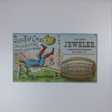 VICTORIAN JEWELER’S TRADE CARD BOSS WATCH CASES Jos. Dobbs, Geneseo, IL picture