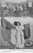 c1914 French Opera Singer Mademoiselle Chenal Forward Children WW1 Postcard picture