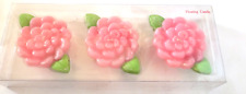 Vintage Floating Candles Roses Set Of 3 picture