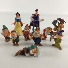 Disney Princess Snow White Seven Dwarfs Prince Deluxe PVC Figures Toppers Lot picture