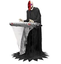 6' ANIMATED BLUETOOTH REAPER KEYBOARD PLAYER Halloween Prop HAUNTED HOUSE picture