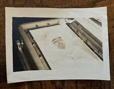 Antique Memento Mori Post Mortem Funeral Photo Wrapped Man in Coffin Oddity picture