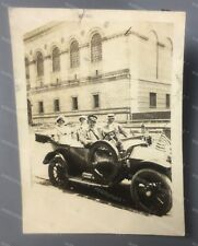 1912 Buick Antique Car Boston Library Hats 1913 Original Snapshot Photo picture