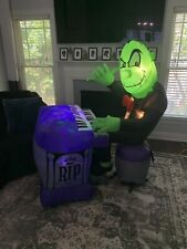 Gemmy Animated Airblown Prototype Inflatable Piano Player With Sound Box picture