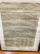 July 4, 1776 “Declaration Of Independence” ￼ Parchment Paper .Not Authenticated picture