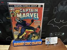 Captain Marvel #34 1974 Marvel Comic Book Key Issue 1st Nitro Jim Starlin Mid picture