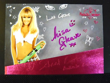 Benchwarmer 2017 Lisa Gleave Hot For Teacher School Girls Pink Foil Autograph picture