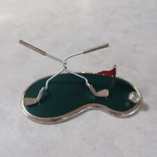 Twisted Golf Club Putting Green Desk Business Card Holder Paperweight Decor picture