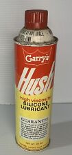 Vintage Garry's HUSH silicone lube. Steel Top Can. Rare Can Awesome picture