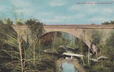 Vintage Postcard  WASHINGTON STATE  CABIN JOHN BRIDGE, NEW WA.  LINEN  UNPOSTED picture