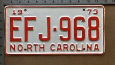 1973 North Carolina license plate EFJ 968 Ford Chevy Dodge 13834 picture