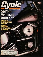 OCTOBER 1989 CYCLE MAGAZINE, BMW K75, HARLEY-DAVIDSON SOFTAIL SPRINGER picture