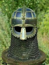Medieval Knight 16GA Viking Vendel Era Chainmail Helmet Helmet Christmas gift picture
