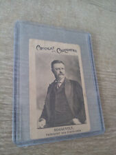 VERY RARE Card THEODORE ROOSEVELT / CHOCOLATE CARPENTER President of the USA picture