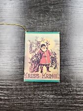 Vintage Miniature Book Ornament Kriss Kringle Hardcover 3