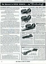 1952 Print Ad of Dockendorff Front & Rear Rifle Sights picture