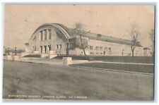 1911 Illinois The Gymnasium Northwestern University Evanston Illinois Postcard picture