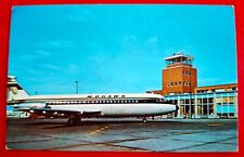 MOHAWK Airlines Postcard BAC-111 parked on apron at Control Tower picture