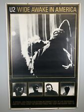 U2 Poster Bono The Edge Original Vintage Promotional Wide Awake In America 1985 picture