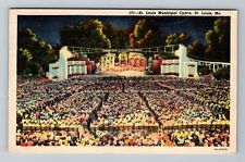 St Louis MO-Missouri, St Louis Municipal Opera, c1953 Vintage Postcard picture