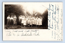RPPC 1909. SCENE AT HILL, NEW HAMPSHIRE. OAKDALE PARK. POSTCARD. SC35 picture