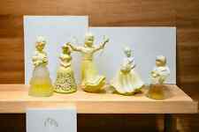 Set of 5 Vintage Yellow Avon Perfume Bottles(some with perfume) picture
