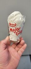 Old Vintage 1950s Drink Major Cola Soda Advertising Drinking Glass Cup picture