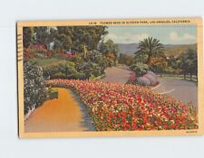 Postcard Flower Beds in Elysian Park Los Angeles California USA picture