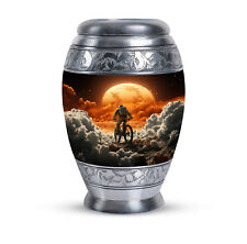 Cremation For Ashes Astronaut Riding Bike (10 Inch) Large Urn picture