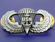 US Navy Parachute Jump Wing Badge Military Leap Frogs Uniform USN Airborne Pin picture