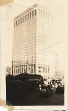 B&W Photo Detroit United Railway 1920’s Downtown Detroit Scene picture