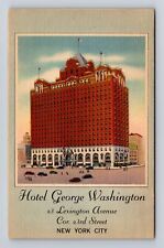 New York City NY-Hotel George Washington, Advertisement, Vintage Postcard picture