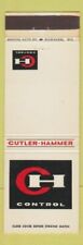 Matchbook Cover - Cutler Hammer Control picture