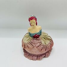 Antique Half Doll Southern Belle Pin Cushion Victorian Lady Sewing Collectible  picture