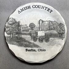 Wendell August Hammered Aluminum Dish Coaster Amish Farmhouse Amish Country VGC picture