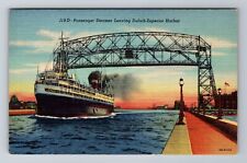 Duluth MN- Minnesota, Passenger Steamer, Antique, Vintage Souvenir Postcard picture