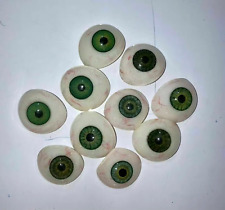 Human Prosthetic Eye ~ Antique Artificial Mix Eye Set Of 10 Pcs picture