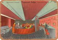 Metal Sign - New York Postcard - Tamarack Lodge. Sportsman's Lounge, Greenfield picture