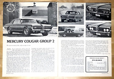 1967 Mercury Cougar Group 2 Original Magazine Article picture
