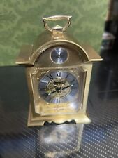 Vintage Linden Tempus Fugit Quartz Clock Alarm Desk Mantle Made in Taiwan Tested picture