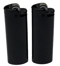 2x Limited Edition All Black BIC Collectable Lighters Brand New picture